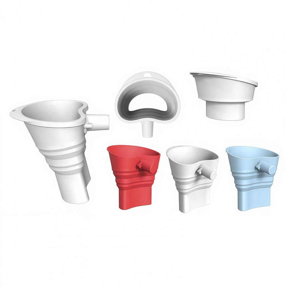 Kitchen Baking Aid - Professionelles Backzubehör Silikon-Mehl-Trichter Mixerschüssel-Abdeckung Zusammenklappbarer Ausgießschutz