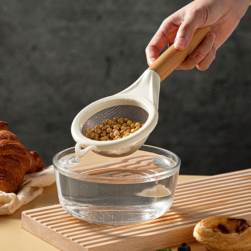 Baking Powder Kitchen - Neuer Typ Mehlsieb mit Holzgriff für