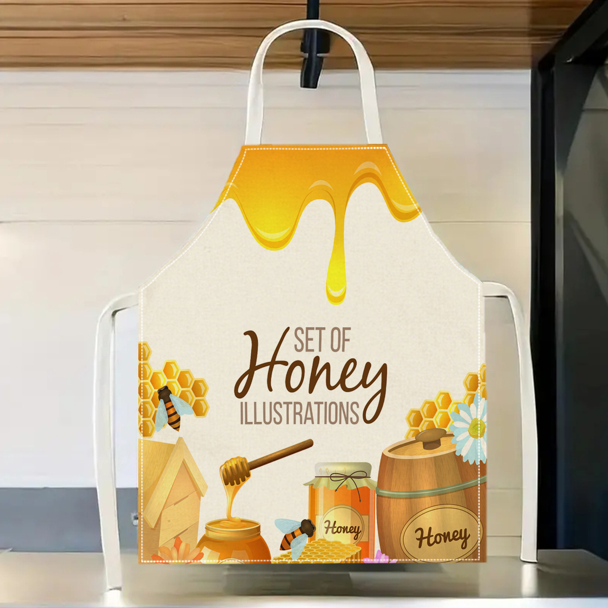 Kitchen Baking Gift Ideas - 1 Stück Honigbienen-Schürze, süßes Küchengeschenk, zum