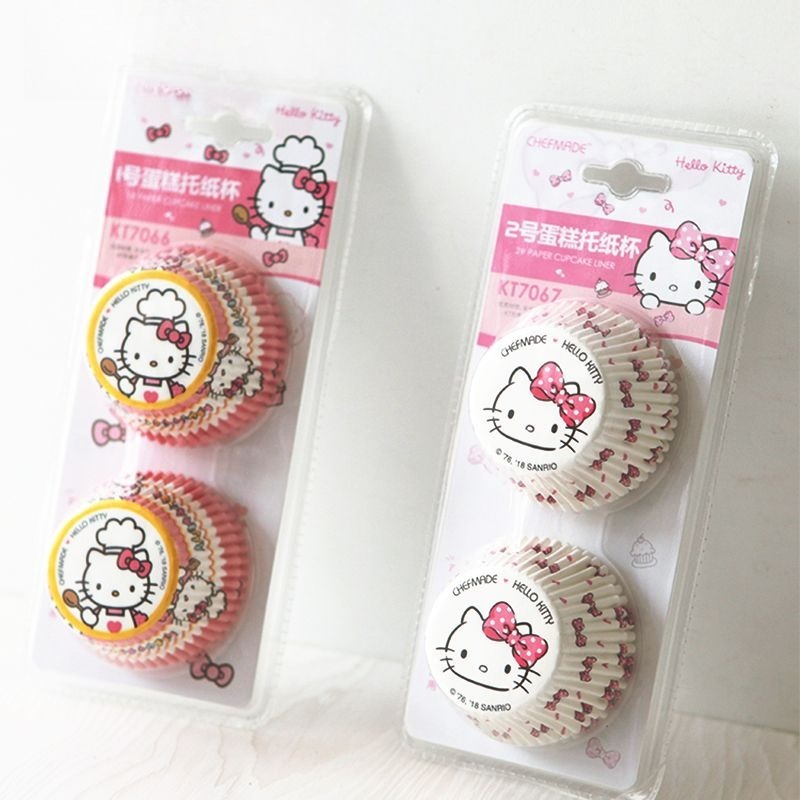 Kitchen Baking Items - Hello Kitty Bedruckte Cupcake-Förmchen Niedliche Cartoon-Backförmchen