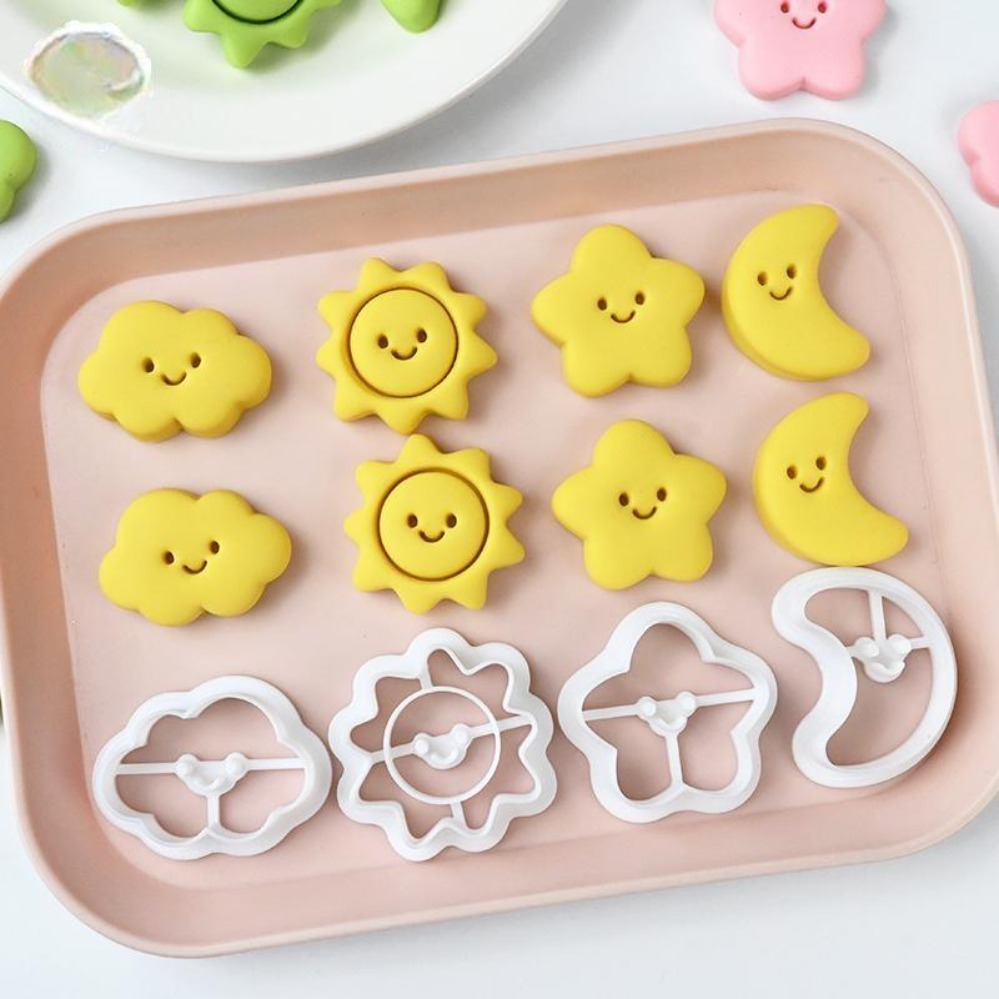 Kitchen Baking Cake - Keksausstecher Mond Sterne Sonne Keksform 3D