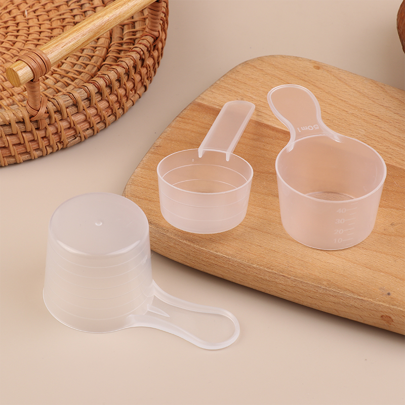 Baking Powder Kitchen - 10 Stück 15/25/30/35g Transparente Plastik-Milchpulverlöffel mit