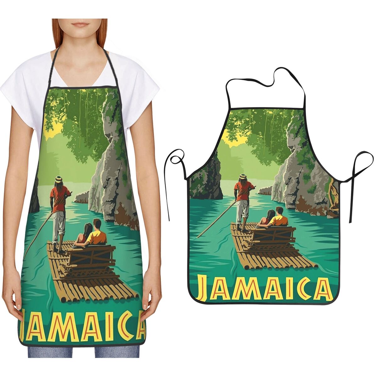 Kitchen Baking Island - JAMAICA Vintage Karibische Insel Reise-Werbung Druck
