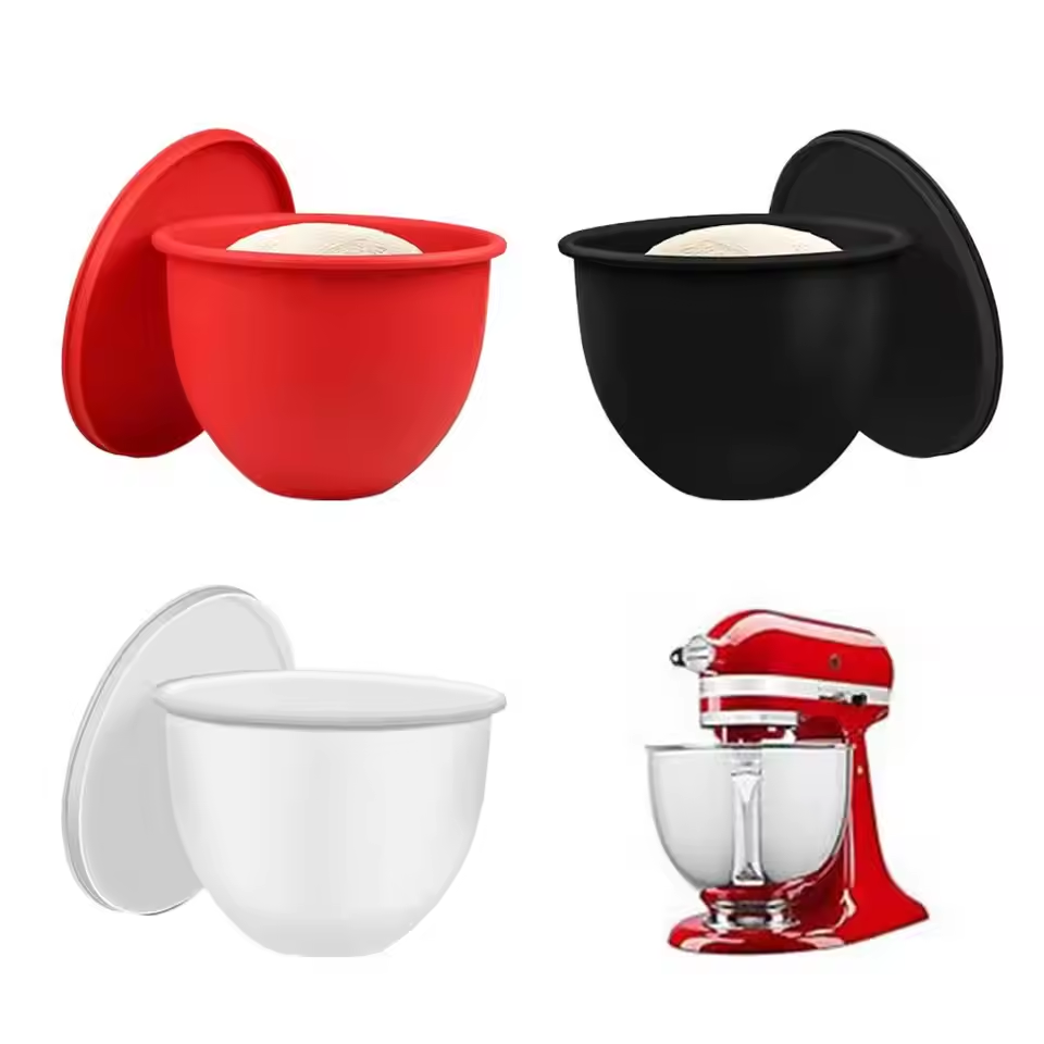 Kitchen Baking Aid - Silikon-Liner-Mixer-Aufsatz, Silikon-Schüssel-Liner-Pad für Küchenhilfe, neigbarer Kopf,