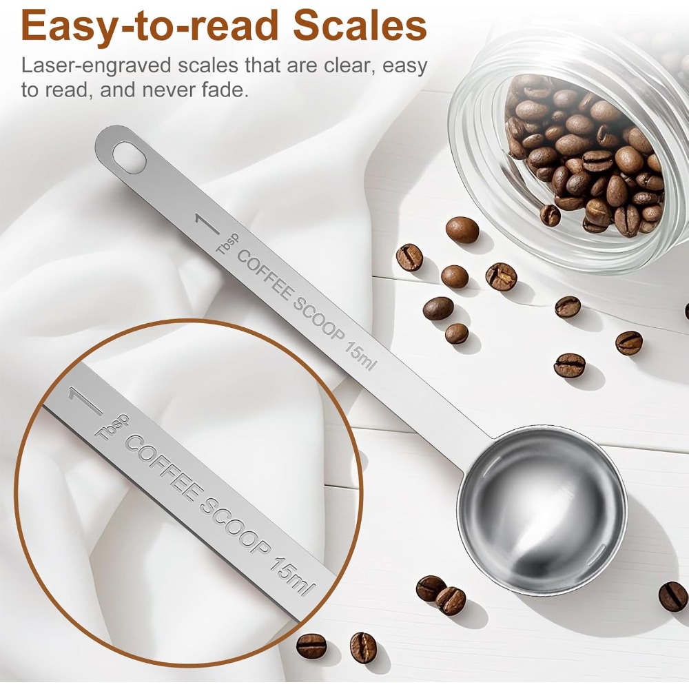Edelstahl-Kaffeelöffel mit lan – Baking Powder Kitchen Bewertung und Preis