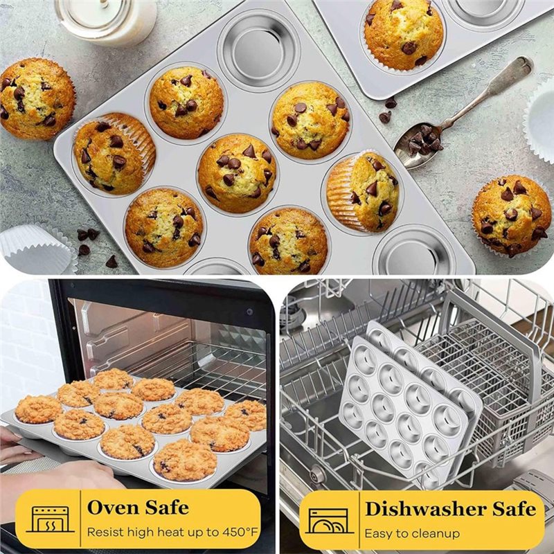 ABGH-Muffinblech, Edelstahl-Cu – Muffin Tin Nonstick Bewertung und Preis