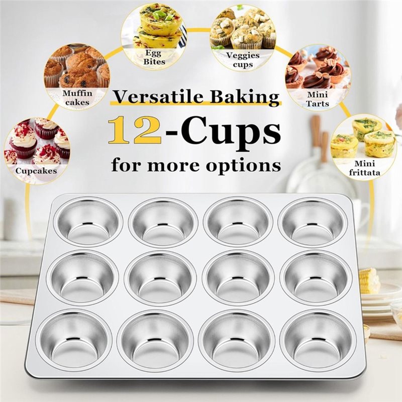 ABGH-Muffinblech, Edelstahl-Cu – Muffin Tin Nonstick Bewertung und Preis
