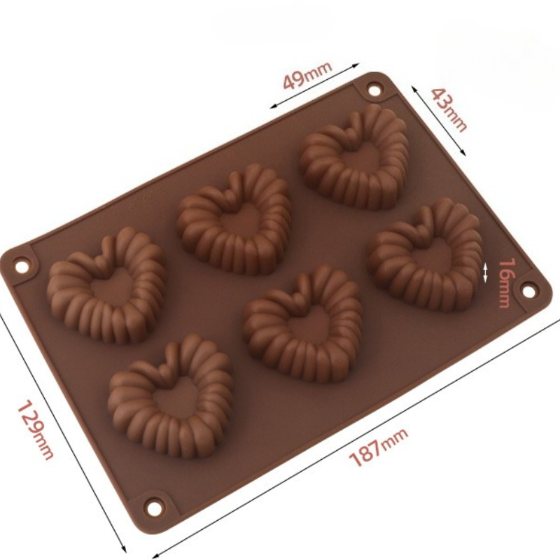 Herzförmige Silikon-Schokolade – Kitchen Baking Items Bewertung und Preis