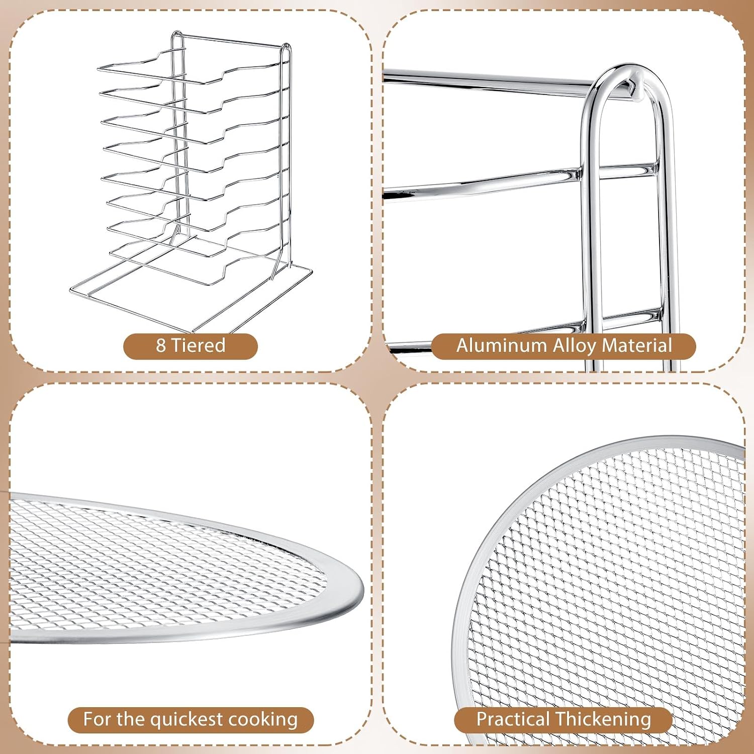 Pizza-Regal mit 8 Etagen und 8 – Baking Kitchen Set Bewertung und Preis