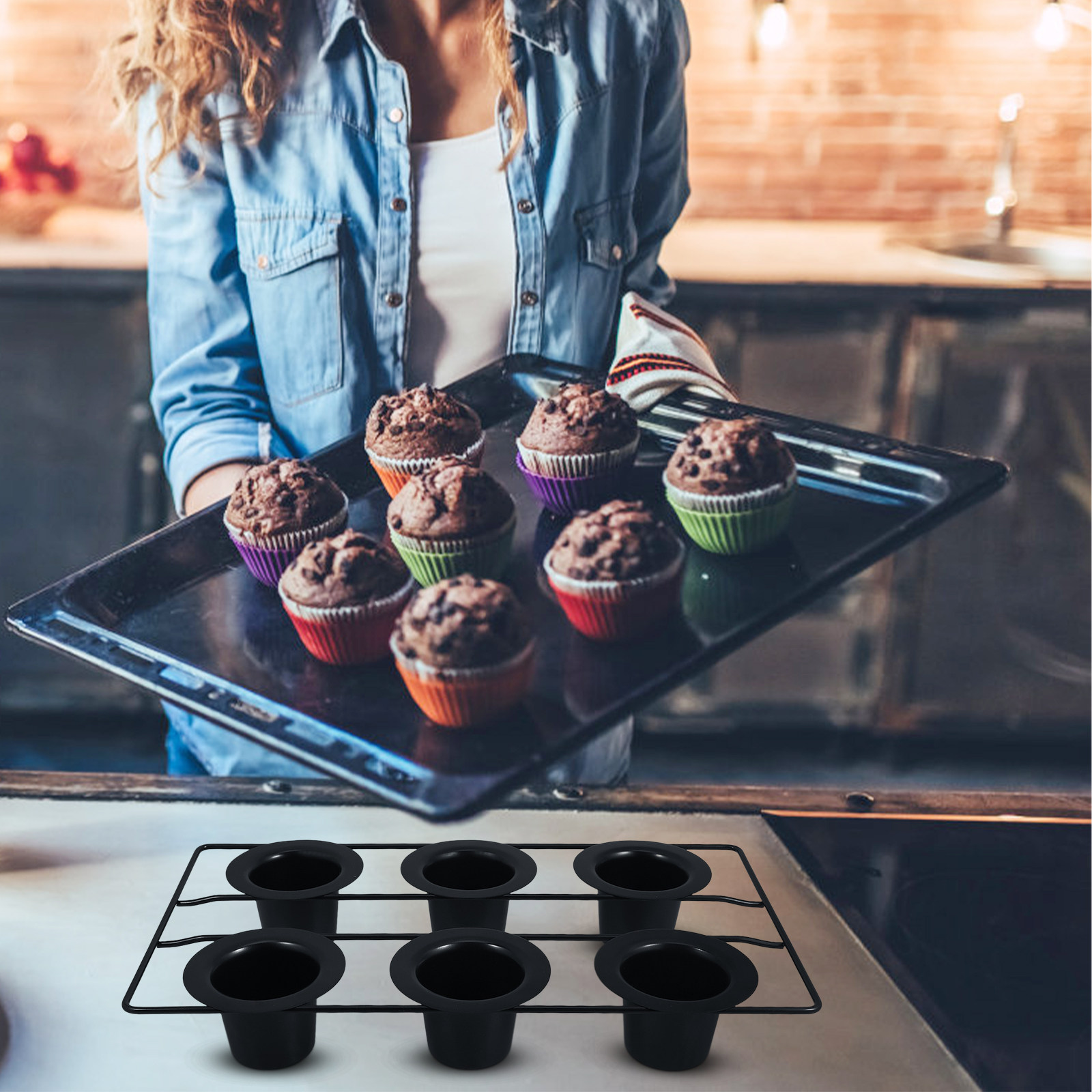 6-fach Muffinform aus robustem – Muffin Tin Nonstick Bewertung und Preis
