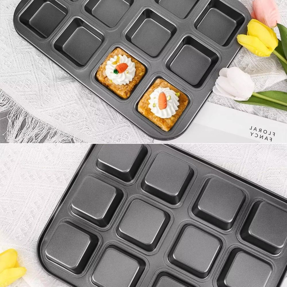 12-fach quadratische Muffinfor – Muffin Tin Nonstick Bewertung und Preis