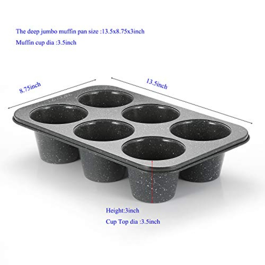 2 Stück tiefe Jumbo-Muffinform – Muffin Tin Nonstick Bewertung und Preis