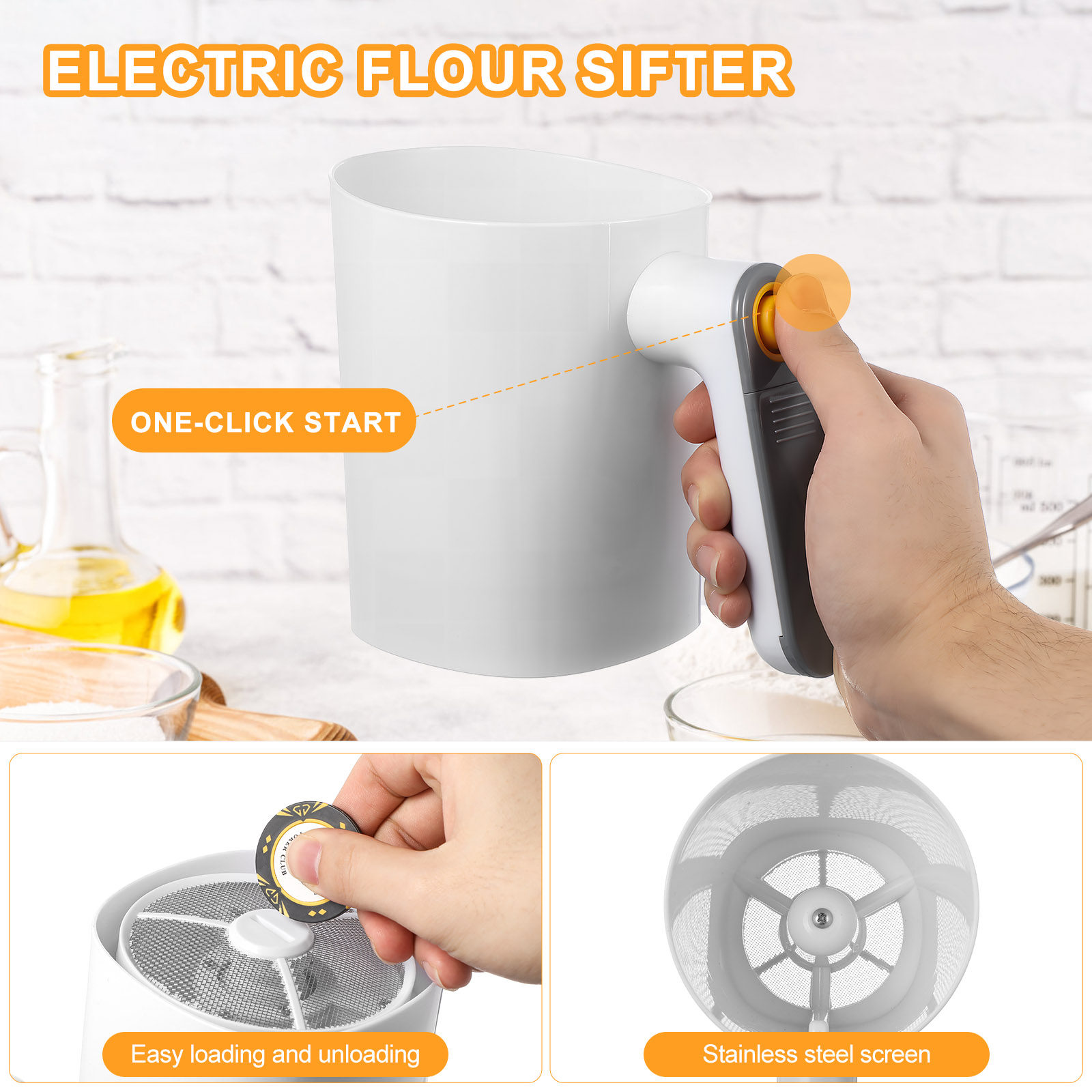 Elektrisches Küchensieb, Handg – Baking Powder Kitchen Bewertung und Preis
