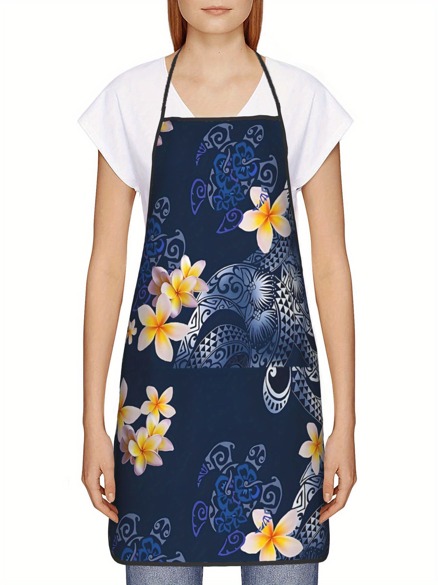 Hawaiianische Plumeria-Schürze – Kitchen Baking Island Bewertung und Preis