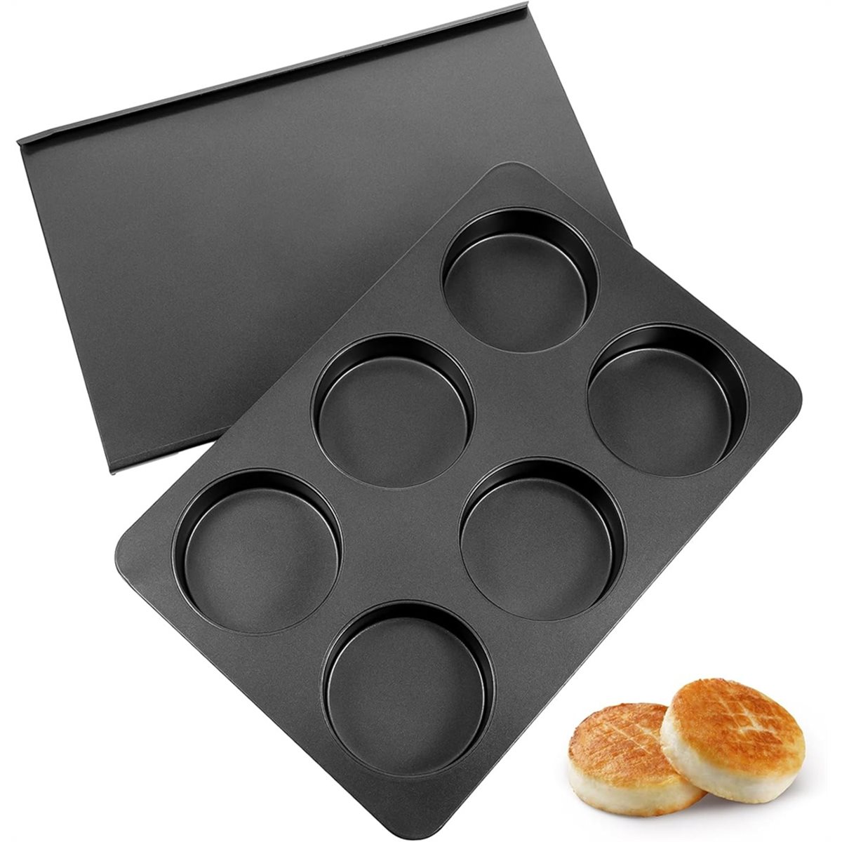 A67T NEU 6-fach Jumbo-Backform – Muffin Tin Nonstick Bewertung und Preis