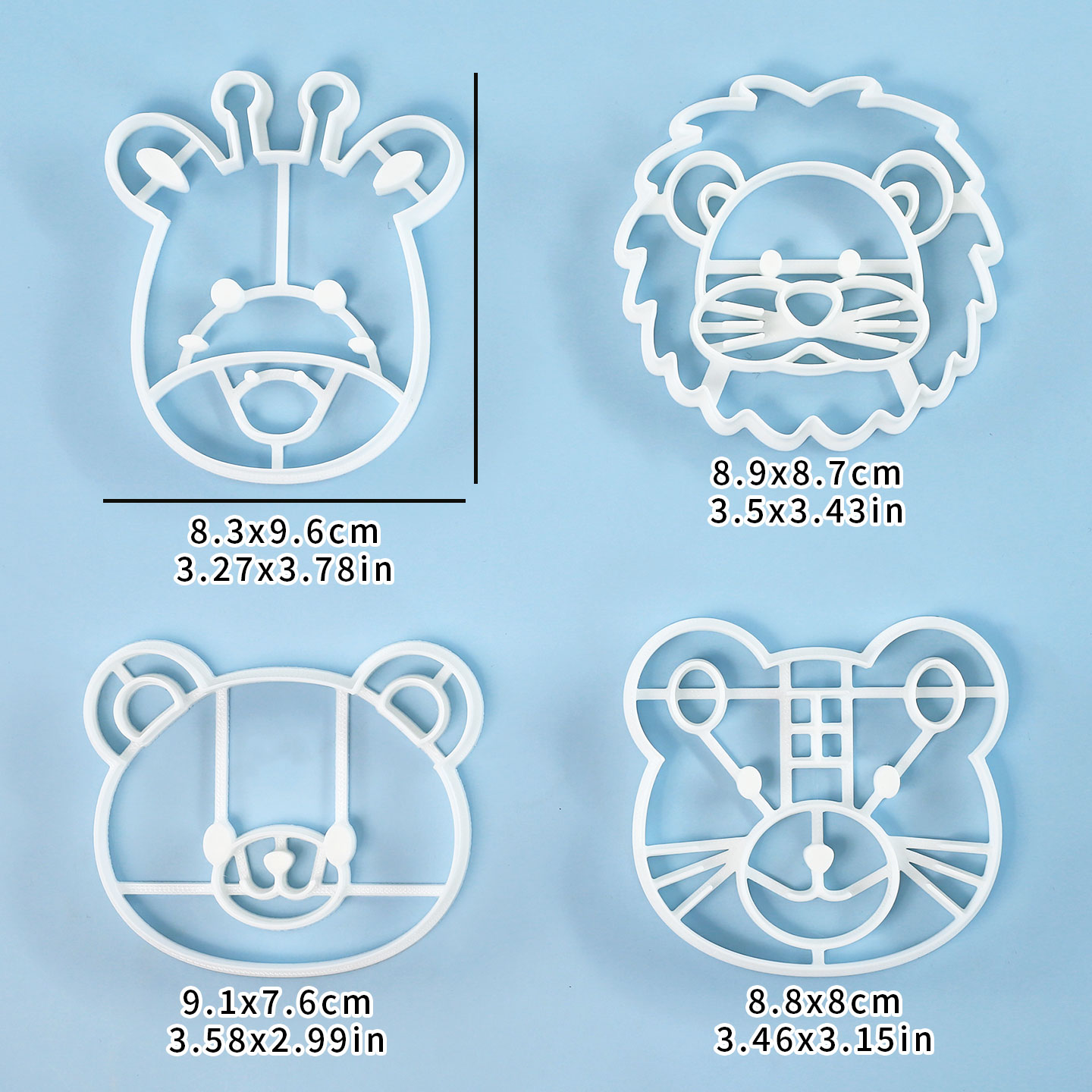 4-teiliges Tier-Plätzchenausst – Baking Kitchen Set Bewertung und Preis