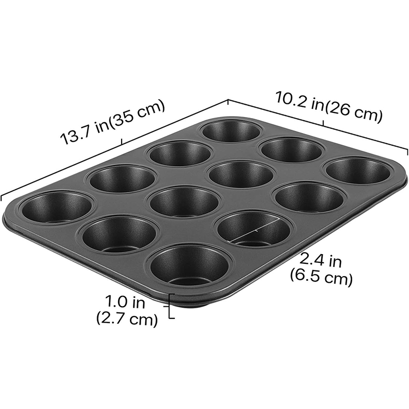 LMETJMA Muffin-Tablett, Cupcak – Muffin Tin Nonstick Bewertung und Preis