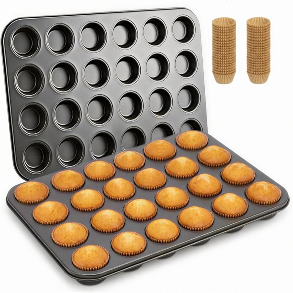 Mini-Muffinform mit Cupcake-Fö – Muffin Tin Nonstick Bewertung und Preis