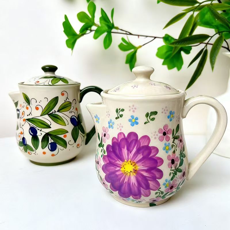 Olivgrüner Keramik-Blumen-Ölto – Kitchen Queen Bewertung und Preis