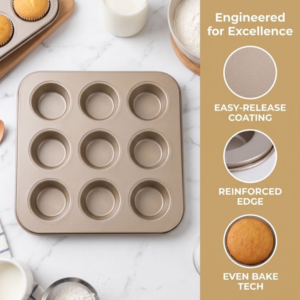 Mini-Muffinform aus Kohlenstof – Muffin Tin Nonstick Bewertung und Preis