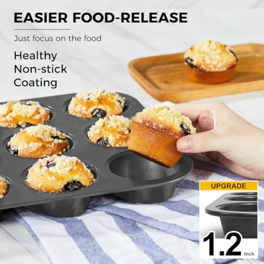 Muffinform zum Backen, Antihaf – Muffin Tin Nonstick Bewertung und Preis