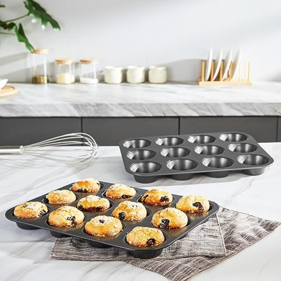 Muffinform zum Backen, Antihaf – Muffin Tin Nonstick Bewertung und Preis