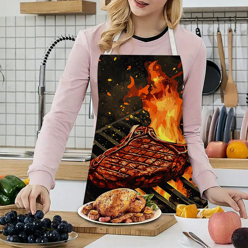 1 Stück BBQ-Steak-Schürze mit  – Kitchen Baking Gift Ideas Bewertung und Preis