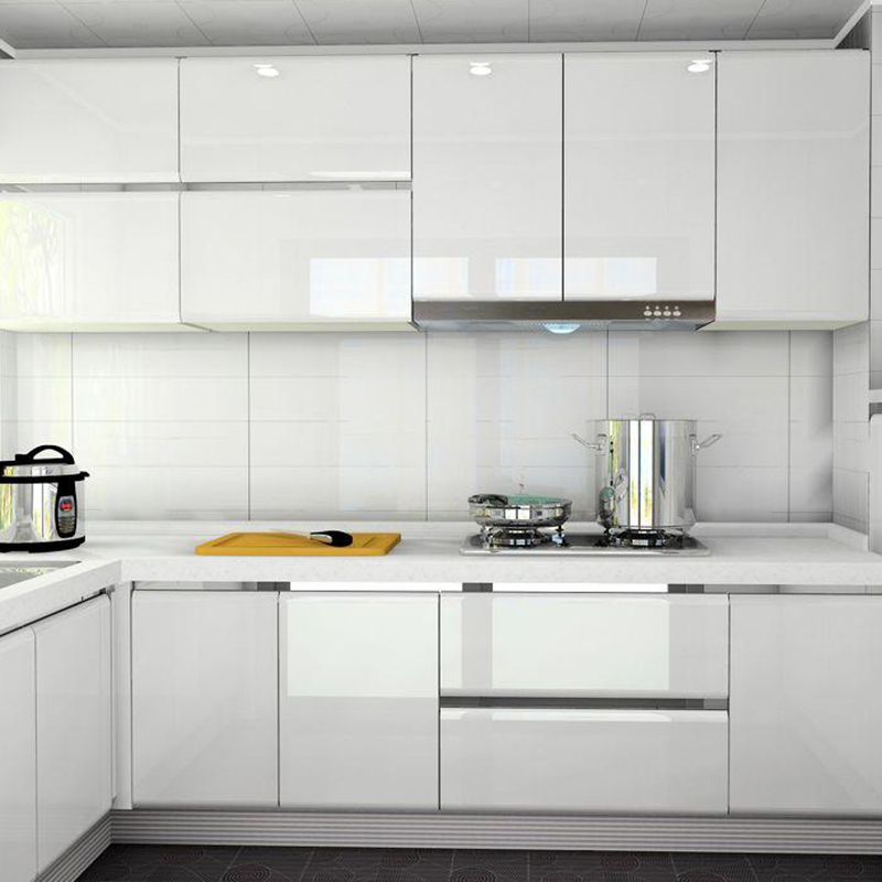 Glänzende weiße Schrank-Wandau – Kitchen Queen Bewertung und Preis