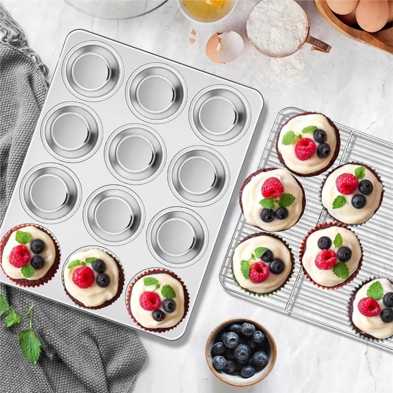 ABAE-Muffinform, Edelstahl-Cup – Muffin Tin Nonstick Bewertung und Preis