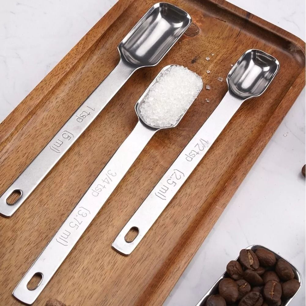 6 Stück Edelstahl Messlöffel m – Baking Powder Kitchen Bewertung und Preis