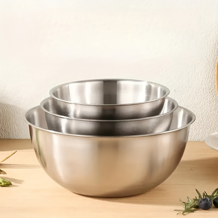 3-teiliges Edelstahl-Salatschü – Baking Kitchen Set Bewertung und Preis