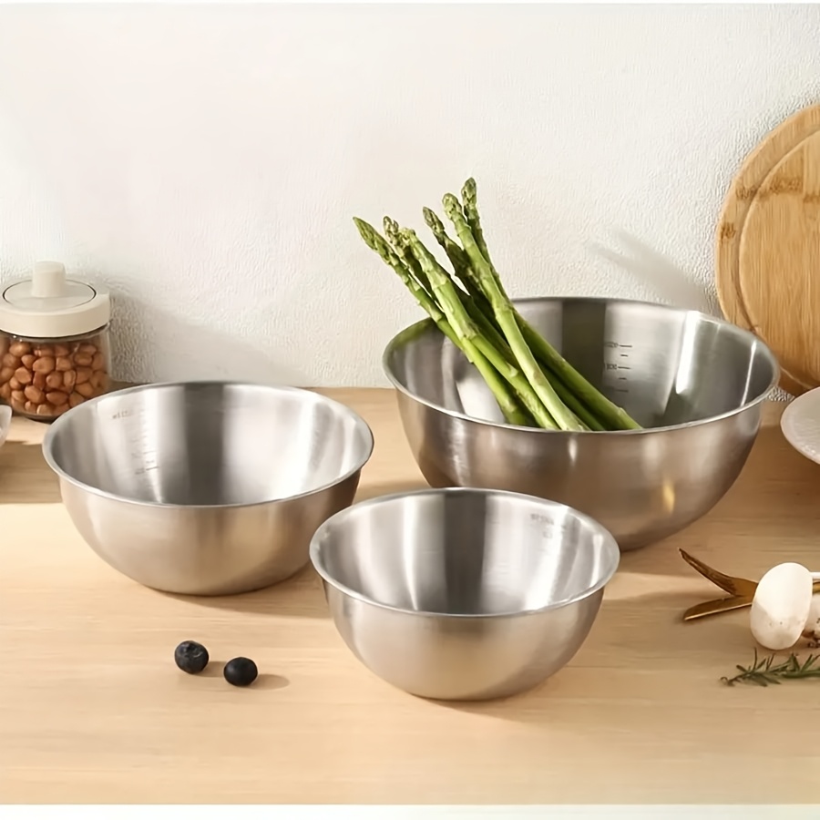 3-teiliges Edelstahl-Salatschü – Baking Kitchen Set Bewertung und Preis
