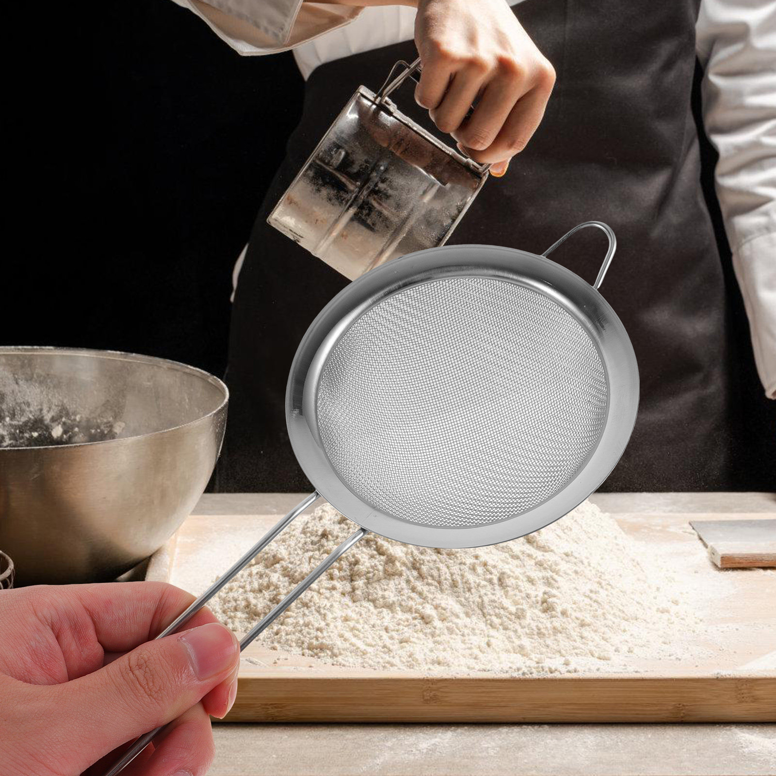 Edelstahl-Feinmaschiges Handme – Baking Powder Kitchen Bewertung und Preis
